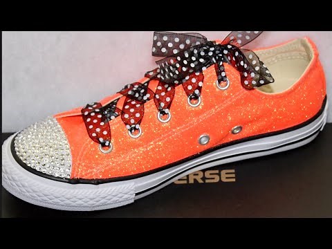 DIY Custom Glitter & Rhinestone Converse