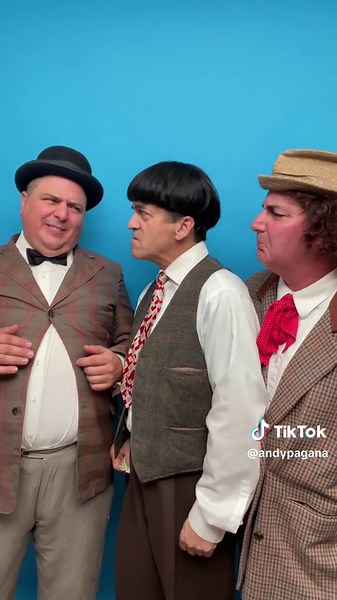 The THREE STOOGES a loan time #threestooges #thethreestooges 3stooges #comedy #slapstick #dadjokes #classictv #nostalgia #90skids #cosplay #lostreschiflados