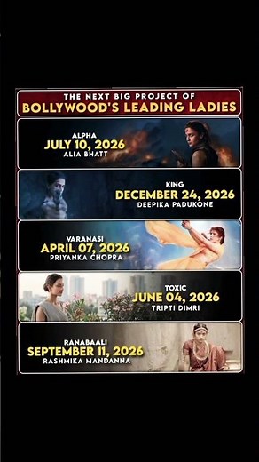 Bollywood leading ladies ready to rule the big screen again 🔥✨