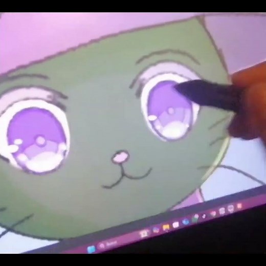 How to draw cute cat eyes 🐱✨#cateyes