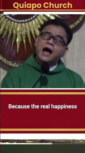 ANG TUNAY NA KASIYAHAN #quiapochurchlive #quiapochurch #shorts