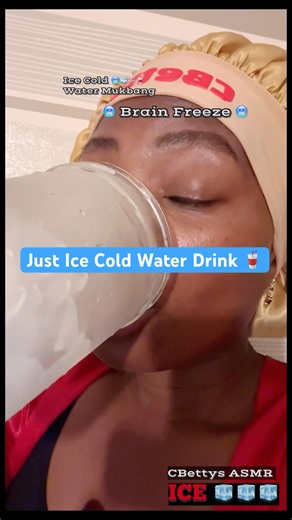 ASMR Mukbang 🧊 Drinking Ice Cold Water 😱 Crunchy Ice #asmr #drink #mukbang #water #iceeating