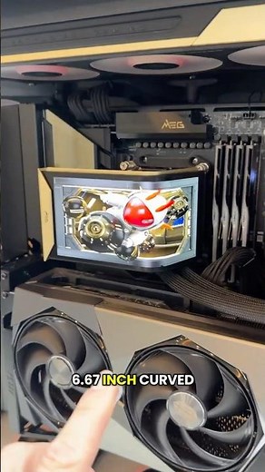 MSI’s Latest Liquid CPU Cooler with a Curved OLED!