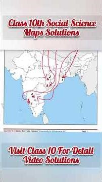 Class 10th Social Science Maps Solutions for CBSE Board Exam @AbhimanyuSirGeoSocialTips