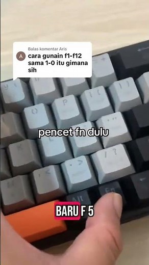 CARA GUNAIN F1-F12 DI KEYBOARD MECHANICAL SIZE 60% #mechanicalkeyboard