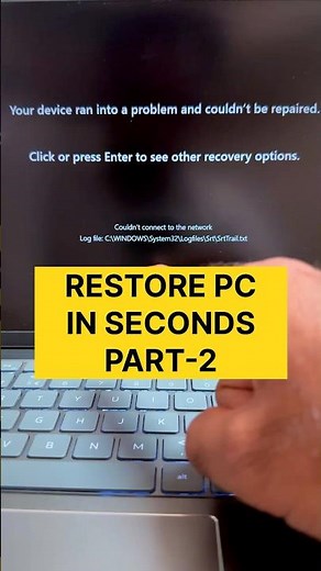 Restore Your PC in 30 Seconds (No Tech Skills Needed!) #pctipsandtricks #shorts