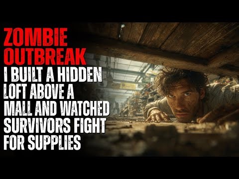 ZOMBIE OUTBREAK: I Built a Hidden Loft Above a Mall and Watched Survivors Fight for Supplies!