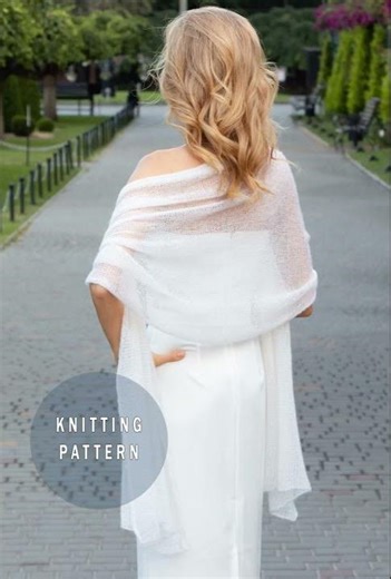 Don’t Buy It, Knit It, Easy Wedding Shawl Tutorial Idea