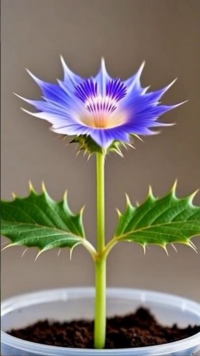 Sea Holly Plant Growth Timelapse | From Seed to Stunning Blue Bloom