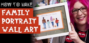 Make Personalized Family Portrait Wall Art for Fall - Craft with Sarah