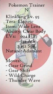 Pokemon Trainer N's Team! #shorts