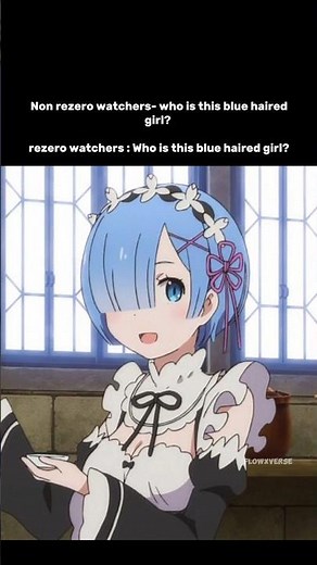 When an anime is iconic even non watchers ask about the blue haired girl | ReZero