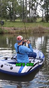 I tried fishing in my pond with this boat 🌊 #fishing #outdoors #inflatableboat #fishingadventures #backyardfun #fishinggear #fishingtips #wildlife #pondlife #exploreoutdoors | AYO Fishing