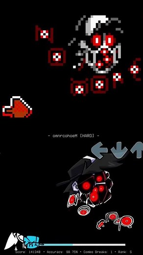 FNF Monochrome OG vs Pixel #fnf #animation #fnfanimation