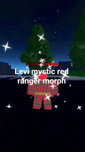 Levi mystic red ranger morph in power rangers shattered grid demo roblox