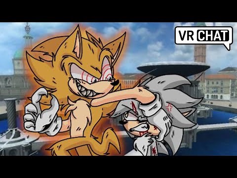 Fleetway Sonic Messes With Silver! (VR Chat)