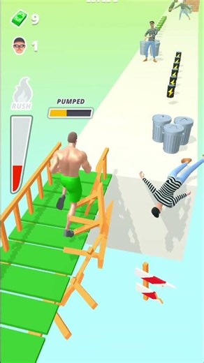 Muscle rush gameplay lvl11 from slim to bodybuilder. #shorts #musclerush3d #musclebuilding #gameplay