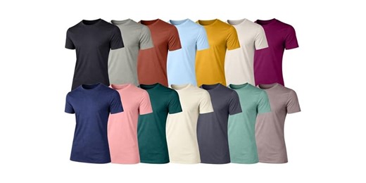 6Pk Mens S/S Fashion Rayon Tees