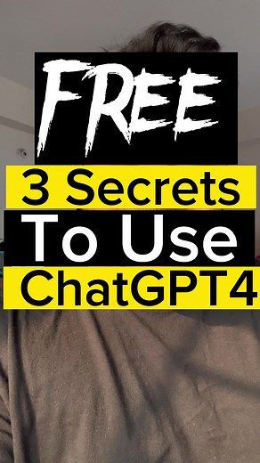 3 free secrets to use chatgpt4 #free #chatgpt #GPT4 #use #secret #reels | Zafar Hossain Zafi