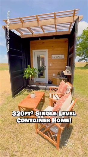 320-sqft Single-Level Container House!