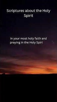 Scriptures about the Holy Spirit#HolySpirit #Scriptures #BibleVerses #SpiritOfGod