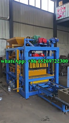 Automatic cement concrete brick machine hydraulic solid hollow block making machine in Ghana #blocks