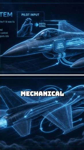 Revolutionizing Flight: The F-16's Digital Control System #shorts