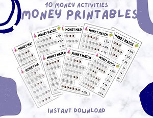 Coin Counting Worksheets: Money Math Activities for 1st-3rd Grade (Printable)