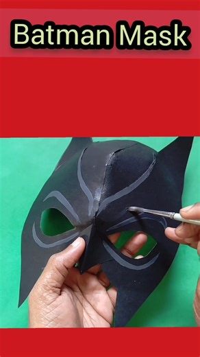 Batman Mask Making. Batman Mask with Paper. Batman Costume for Kids. #batmanmask #shorts #ytshorts