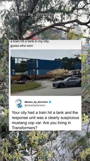 Train crashes into the military tank at the crossing
