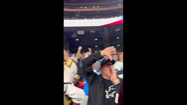 Fans boo President Trump during appearance at Northwest Stadium, Landover, USA