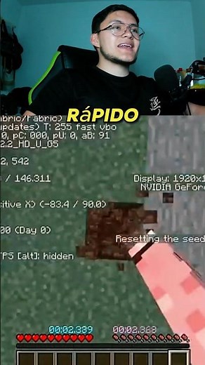 SPEED RUN MAS RAPIDO JAMAS HECHO! | #shorts #minecraft #minecraftbedrock #minecraftjava