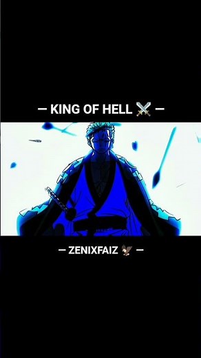 Roronoa Zoro Edit ⚔️ King of Hell Awakening | One Piece 4K Anime Edit