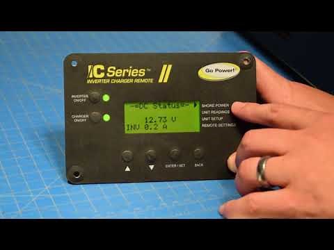 Setting up Go Power! IC Series Inverter Charger with a Remote