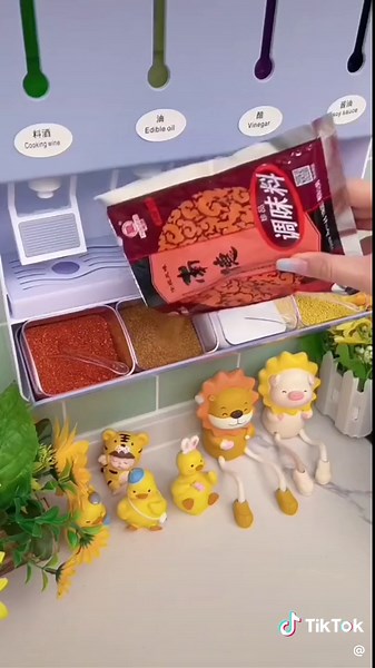 壁掛式調料盒,免打孔安裝,炒菜的時候輕輕按壓就出來了 #tiktok#foryou #流量#好物分享#goodthing#上推薦