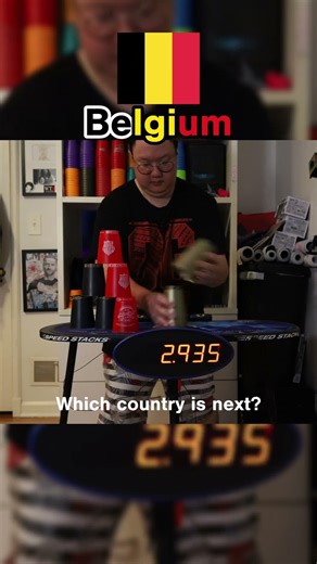 3 color cycle Belgium edition hits different #speedstacking #challenge #trending