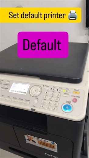 Set printer as default 🖨️ #printer #printing #computer