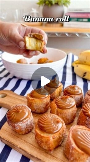 Graziella Duarte on Instagram: "5 coisas diferentes para fazer com massa de pastel! Hoje no episódio 1 faremos banana roll 🍌 Não perca nenhuma receita! Banana roll Ingredientes: - banana - ⁠massa de pastel - ⁠doce de leite - ⁠açúcar e canela - água para pincelar Modo de preparo no vídeo"