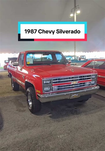 NEAR perfect 1987 Chevy Silverado for $100k. Worth it? Or not? #chevy #silverado #classictrucks #carsoftiktokcontest @Mecum Auctions