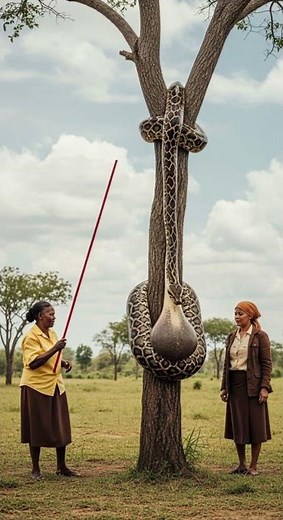 What could be inside the snake’s big belly? 🐍 Discover the shocking truth #snake #wildlife #nature