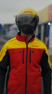 Hops on a random e-scooter in Jakarta 🛵 … ends up at the ABB Formula E track. Helmet comes off - dan_ticktum (Instgram)? 👀😁 #DHLFE #FormulaE #PositivePower #PowerOn | DHL