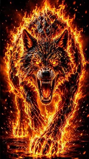 Burning Wolf Live Wallpaper 4K