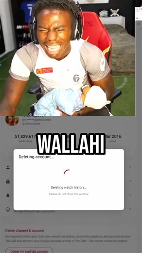 Speed Deletes His Youtube Channel! 😨😭