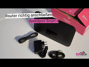 Router richtig anschließen | Telekom Speedport Smart 4
