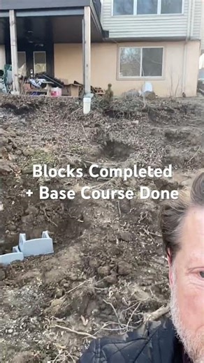 Blocks Completed + Base #concretealternative #retainingwalls