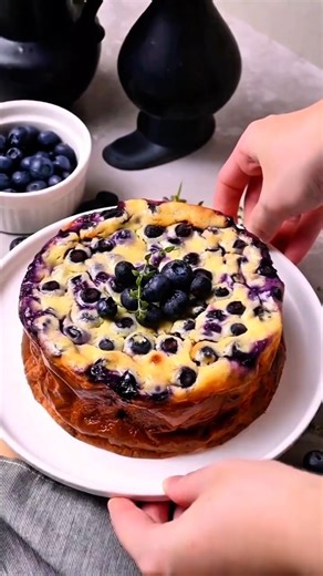 Easy Gluten-Free Blueberry Yogurt Cake | No Butter or Oil #recipe #healthyfood