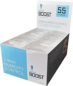 Amazon.com: Integra Boost - 55% RH Level - 8 Gram Size - Two-Way Humidity Control Pack Incl. Replacement Indicator Cards - Food Storage & Herbs Preserver Moisture Balancer, Protects 1 OZ (Pack of 144) : Appliances