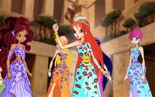 Winx全员Bloomix（火龙之翼、仙弥魔法）英配中字变身