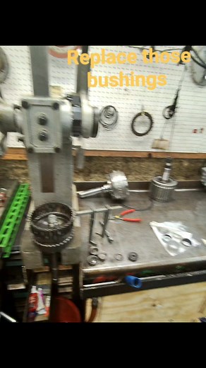 One of the things that makes a professional rebuild is the replacement of bushings with the proper tools, and an arbor press makes short work of this task – we don't hammer! 🛠️🔩 #Rebuild #Bushings #Tools #Press #Precision | BZR Transmission And Automotive
