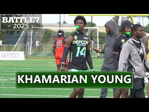 McArthur 2027 WR Khamarian Young at Battle Miami 7v7 Tournament | DEFCON